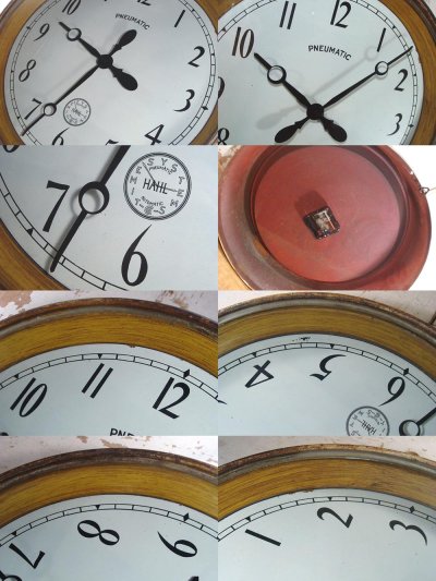 画像2: 1910-20's "Wood" Large Gallery Wall Clock