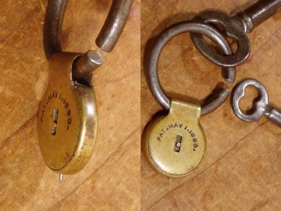 画像2:  "JOKER" Advertising Key Ring【PAT.MAY 1, 1883】