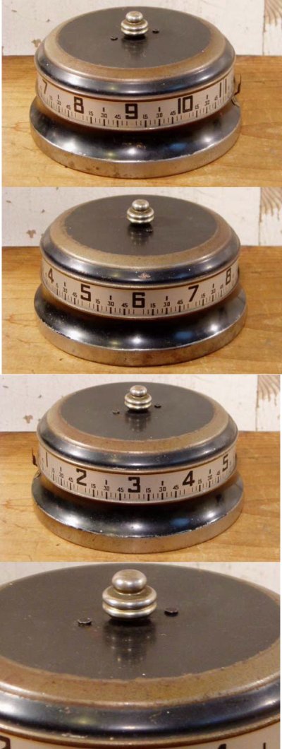 画像1: 1930's Art-Deco "Rotary" Desktop Clock