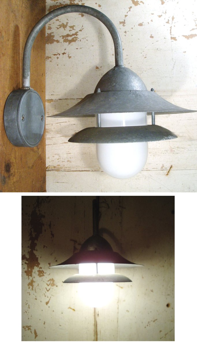 画像1: Germany "Galvanized Steel" Outside Light (1)
