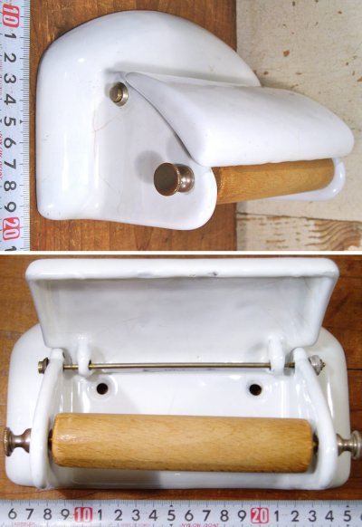 画像3: 1920-30's German-DECO "Cast-Iron" Toilet Paper Holder