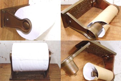 画像3: 1890-1910's Cast Iron "Mechanical" Toilet Paper Holder