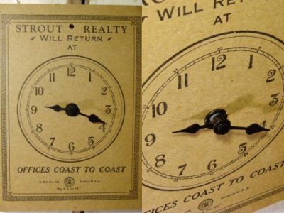 画像1: Antique Paper Re-Make Clock