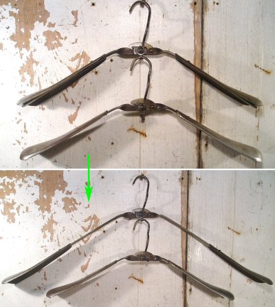 画像2: 2-sets "GOOD FORM" Folding Steel Jacket Hanger