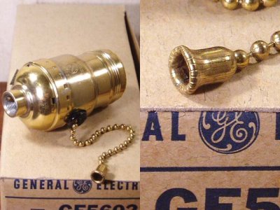 画像1: "General Electric" Vintage Lamp Socket