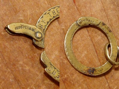 画像1:  "OWL＆PICKWICK PENS" Advertising Key Ring【REGD.FEB 6 1874】