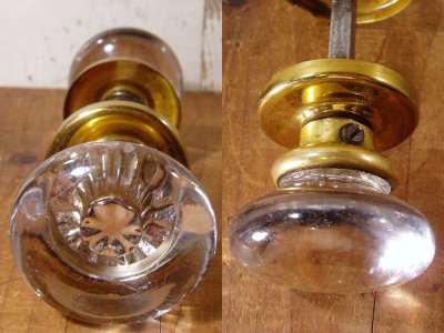 画像1: 1920's "Round Glass" Doorknob