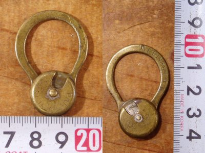 画像2: 【PAT.1879 】Brass "J.F.BRENDLING" Rotating Key Ring