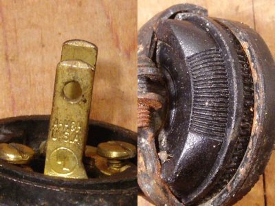 画像2: 1930-40's "Steel×Bakelite" Electric Plug