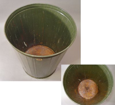 画像3: 1930-40's "BOYCO" Large Ribbed Steel Trash Can