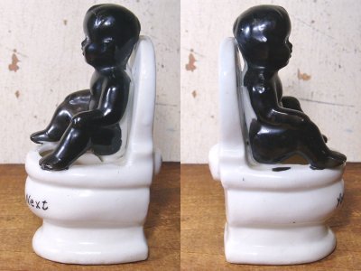 画像1: 1950's "Black Baby" on Toilet 