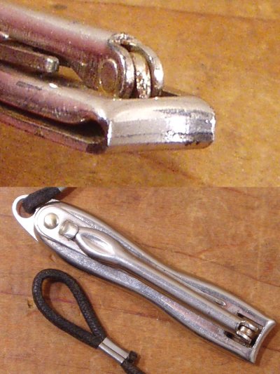 画像2: 1920〜30's Steel Nail Clipper [Key Holder] 