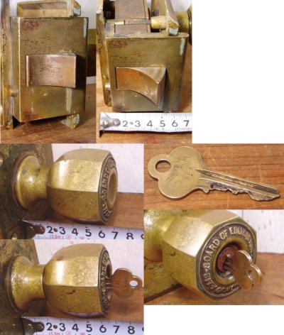 画像3: Art-Deco 1910-30's "Cast Brass" Door Knob