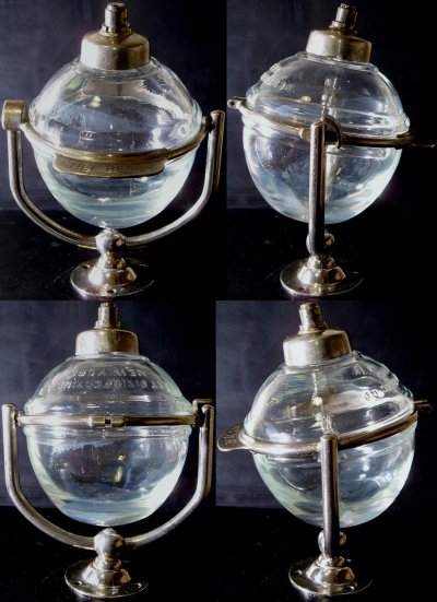 画像3: 1910-20's "N.Y." Glass Liquid Soap Dispenser
