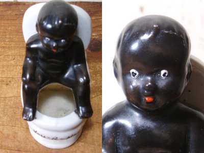 画像3: 1950's "Black Baby" on Toilet 