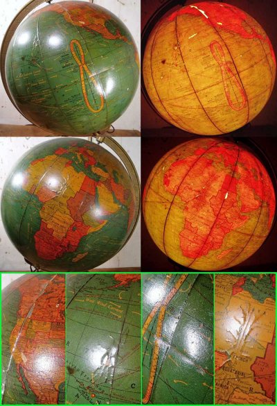 画像3: 1940's "ILLUMINATED" World Globe【10-1/2 inch】