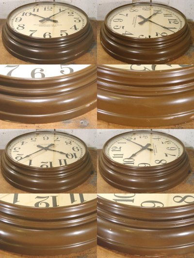 画像3: 1930's "BROWN" Aluminium Wall Clock