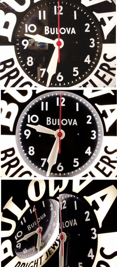 画像2: 50's BULOVA Black & White "Neon" Wall Clock
