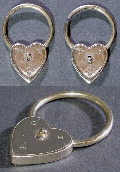画像1: 1940's " ♡ Heart Shaped" Advertising Key Ring