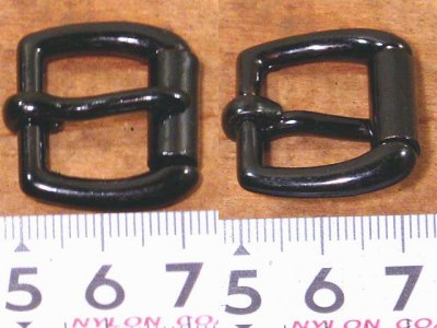 画像1: 1940's "Black Enameled Steel" Adjustment buckle