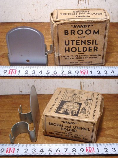 画像1: 1940's Dust pan＆Broom Holder【Dead-Stock】
