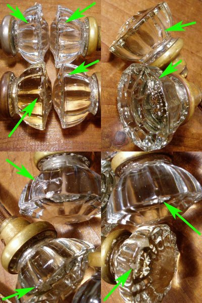 画像1: 16 Antique "Glass" Doorknob
