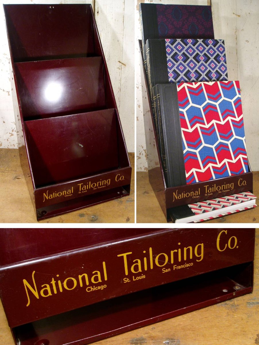 画像1: 1930's "National Tailoring Co." Metal Display Rack (1)