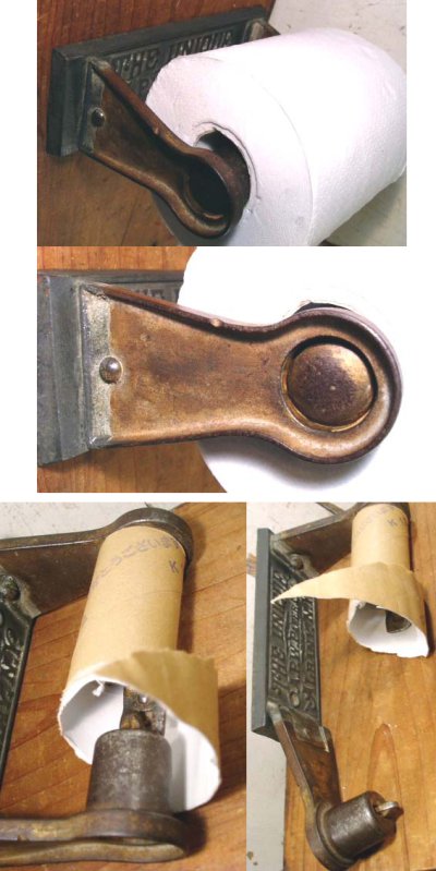 画像3: 1890-1910's Cast Iron "Mechanical" Toilet Paper Holder