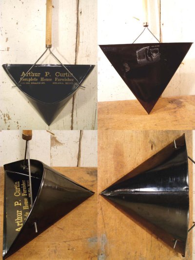 画像2: 1920-30's【Dead Stock】"Advertising" Black Dust pan