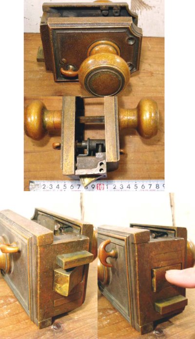 画像1: Art-Deco 1910-30's　"Cast Brass" Door Knob