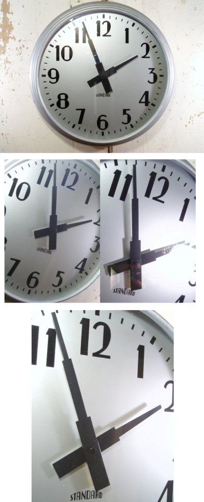 画像1: 50's "ART-DECO" Aluminium Wall Clock