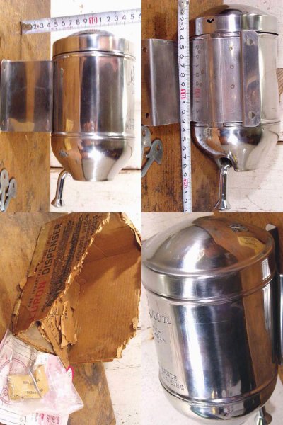 画像3: 【Dead Stock】1950's "STAINLESS" Powder Soap Dispenser