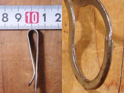 画像2: Advertising "BELT CLIP" Old Steel Key Ring