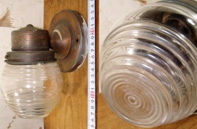 画像3: 50's "Porch"  Globe Glass shade Lamp