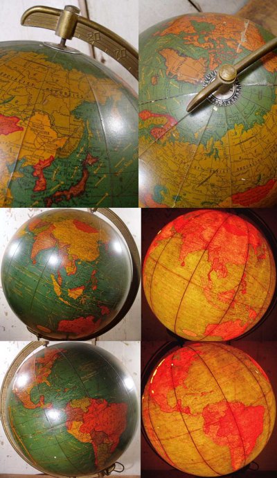 画像2: 1940's "ILLUMINATED" World Globe【10-1/2 inch】