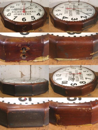 画像3: 1940-50's "Advertising" Wood Wall Clock