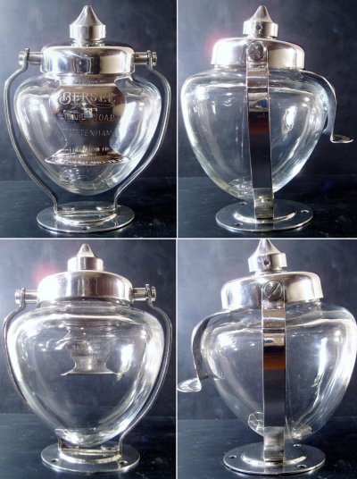 画像3: 1920-30's "Art-Deco" Glass Liquid Soap Dispenser