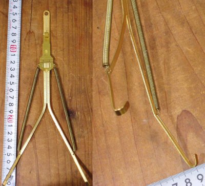 画像3: 1940's Brass "Spring" Plate Hanger