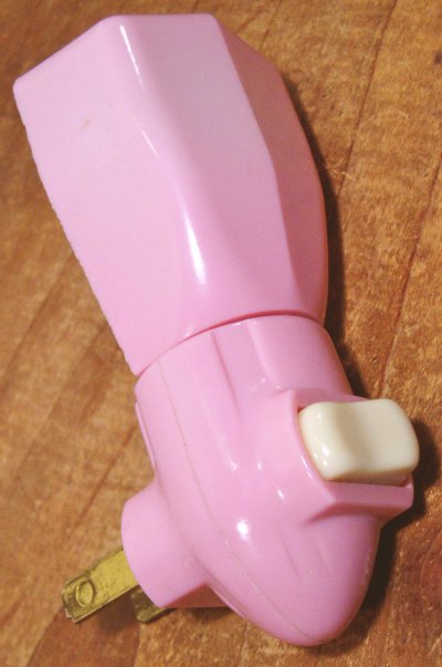 画像1: 1950-70's "PINK-Bakelite" Night Lamp