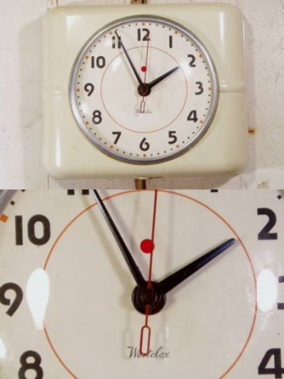 画像1: "WEST CLOX" Antique Kitchen Clock