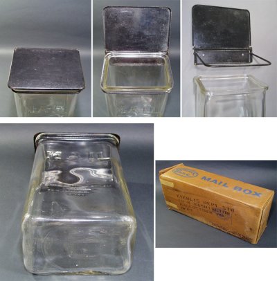 画像3: 1930-40's Wall Mount "VISIBLE" Glass MAIL BOX