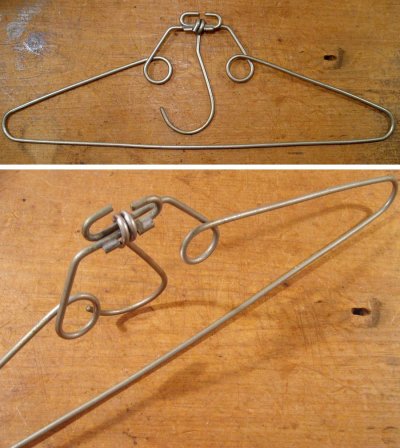 画像2: 1920-40's "Wire Action" Hanger