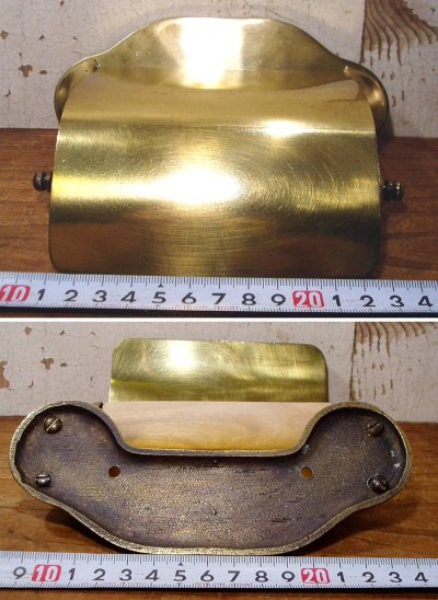 画像1:  1910-1920's "Cast Brass" Toilet Paper Holder