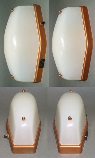 画像1: 1950's "DIAMOND" Bathroom Lamp