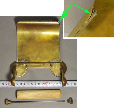 画像3:  1910-1920's "TOILET" Brass Paper Holder