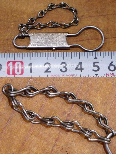 画像3: 1934 "Swift's Frankfurts"Advertising Key Ring W/Chain