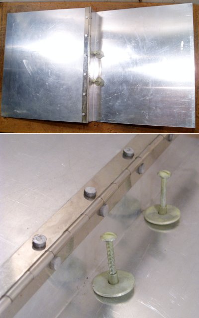 画像2: 1940-50's "Machine Age" Aluminum Riveted BINDER