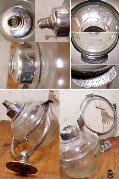 画像2: 1900-10's "N.Y." Glass Liquid Soap Dispenser