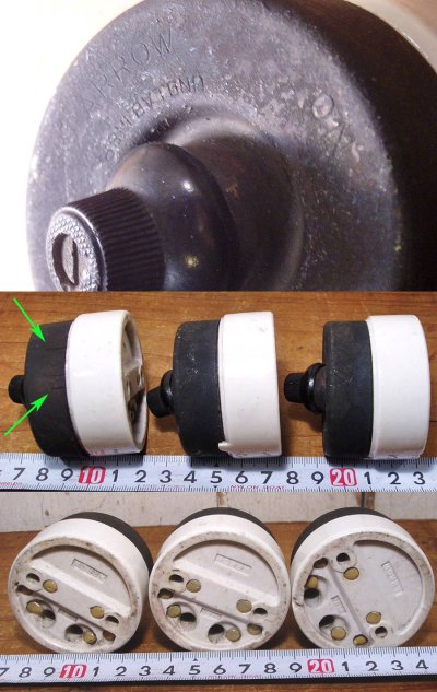 画像1: 3-sets "Mat-Black＆White-Porcelain" Toggle Switch 