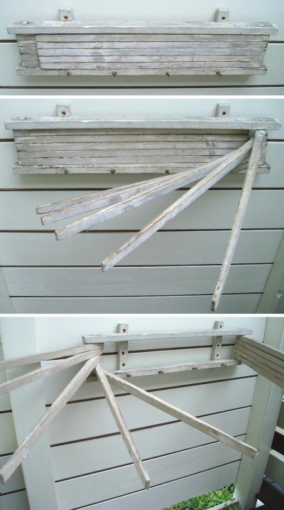 画像1: Early-1900's "Primitive" Wood CLOTHES-DRIER